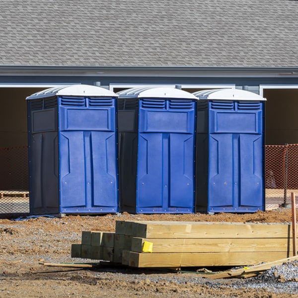 how can i report damages or issues with the porta potties during my rental period in Lost Creek Texas